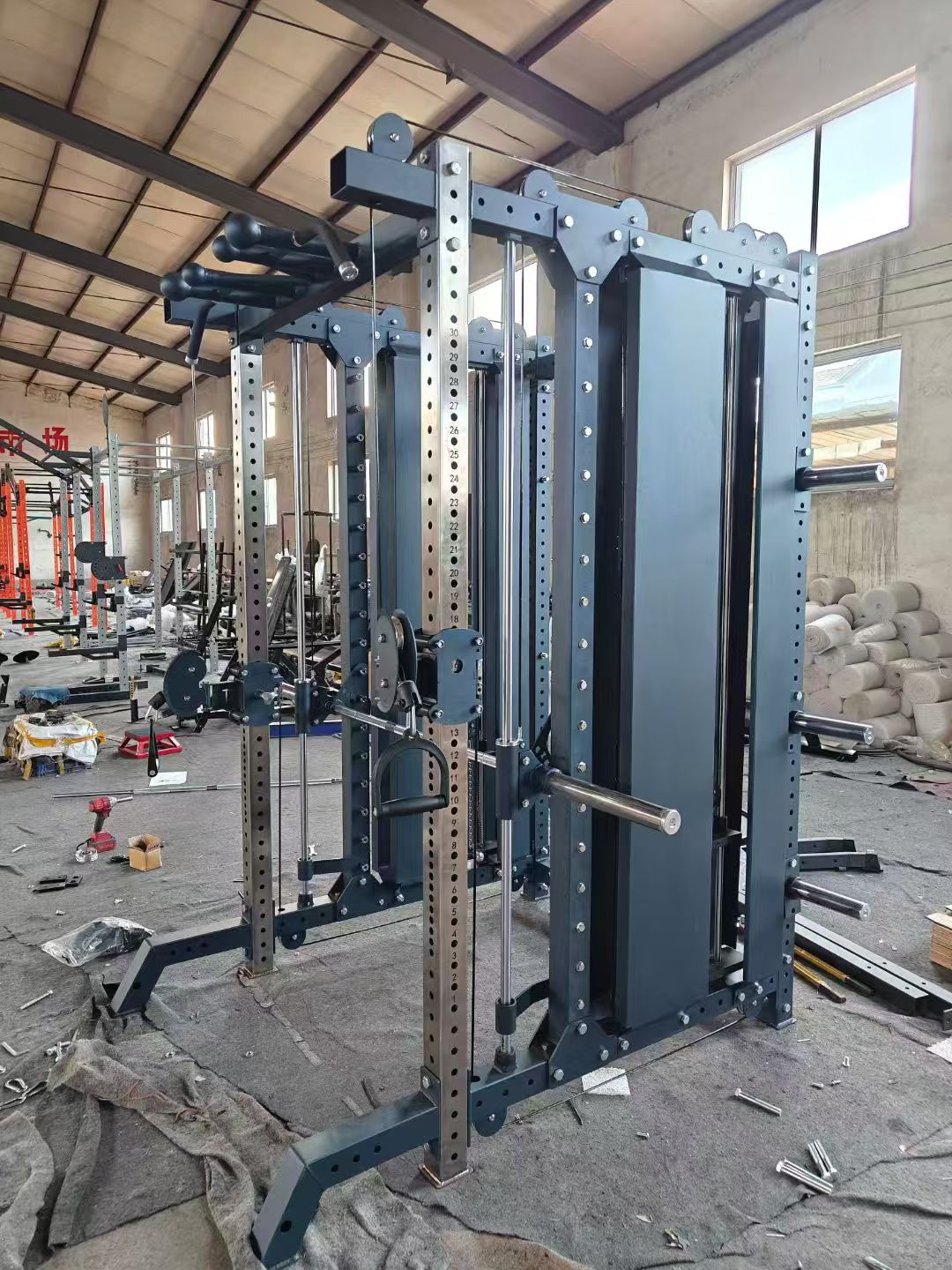 Cable Crossover + Smith + Power Rack 3-In-1